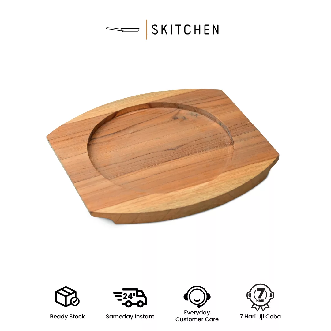 Tatakan Jati (diameter 18 cm) Teak Wood Underliner