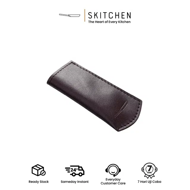 SKITCHEN Leather Handle (11 cm) – Brown