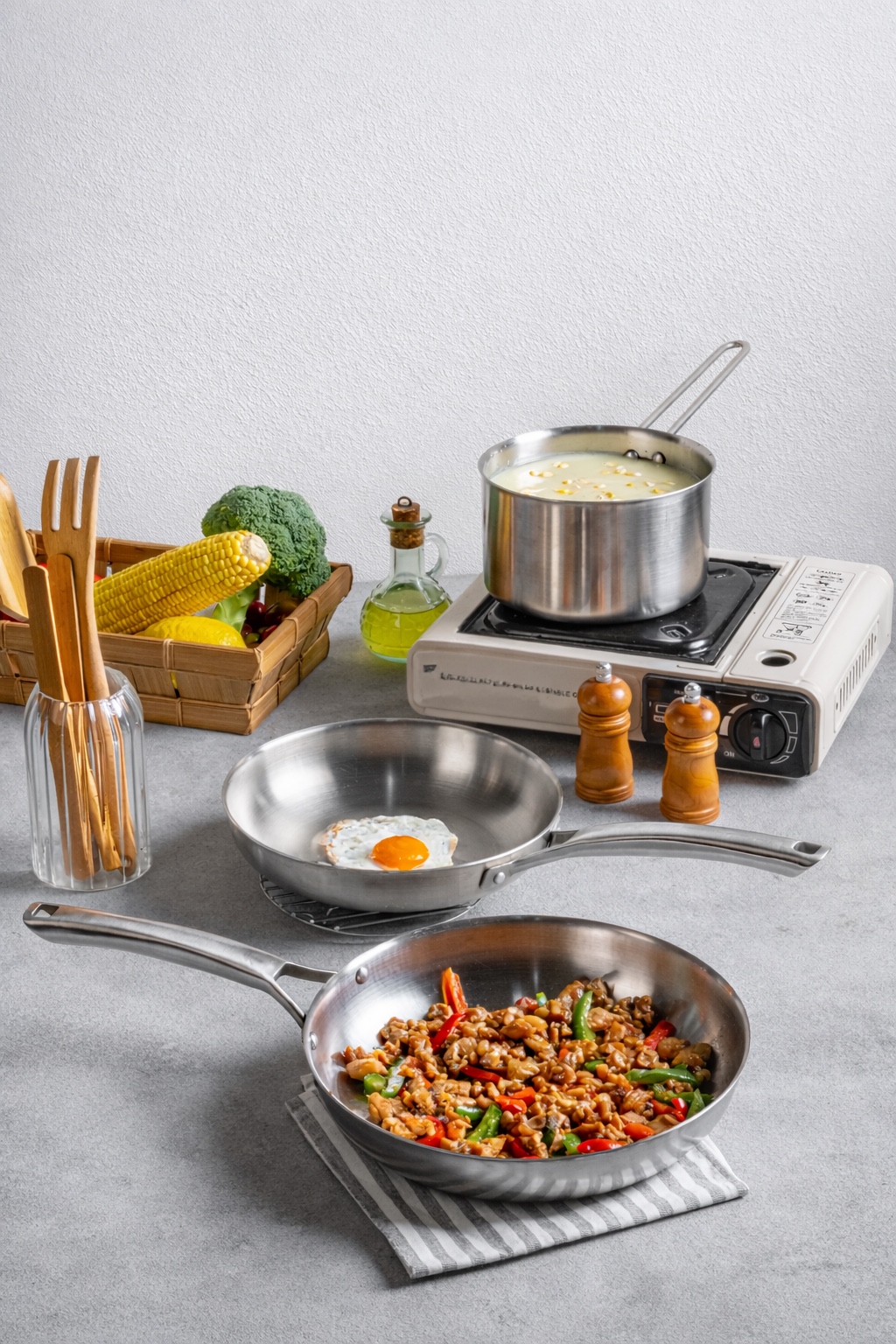 SKITCHEN NOVA cookware in use