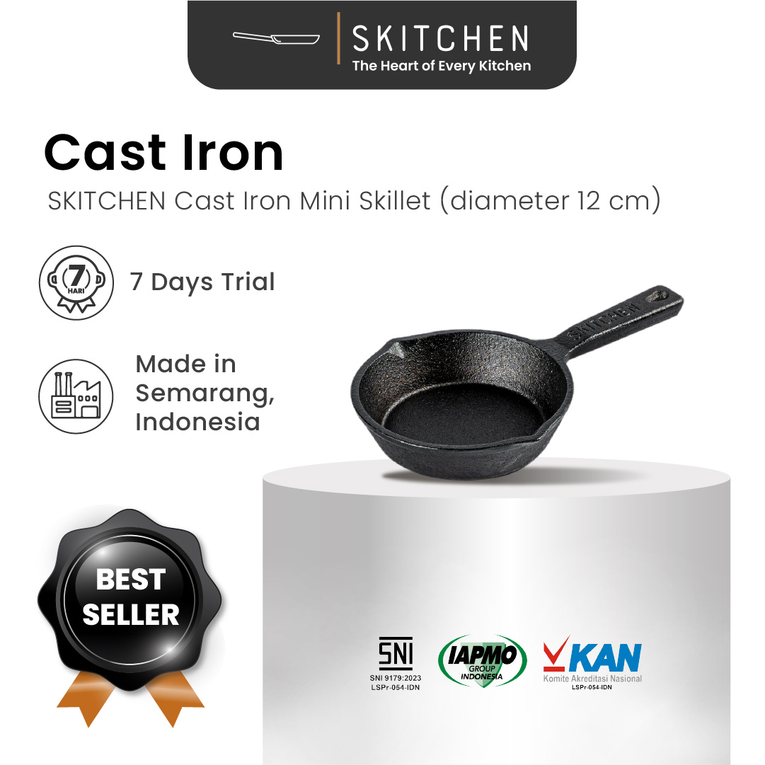 Mini Cast Iron Skillet (12 cm)