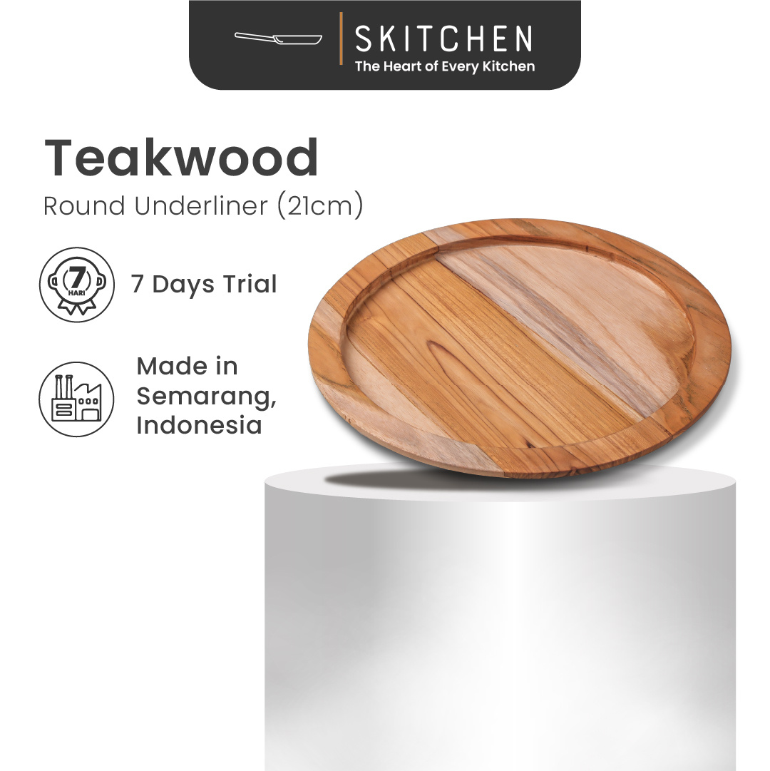 Teak Wood Round Underliner (25 cm)