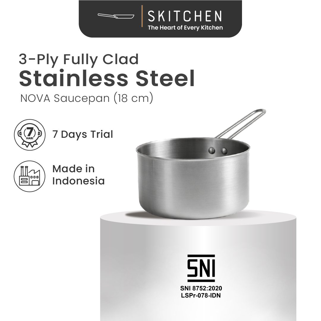 Nova Stainless Steel Saucepan (18 cm)